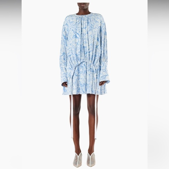 Tibi Toile Print Gathered Shirtdress - Picture 1 of 5